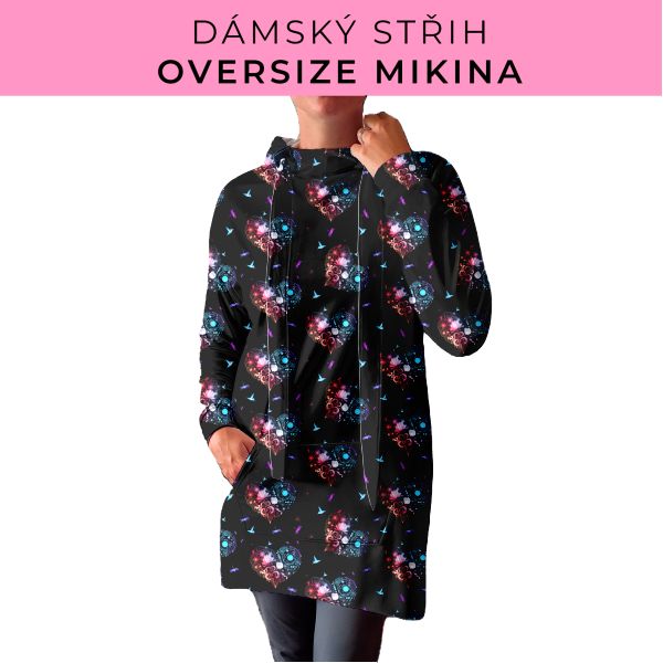 DÁMSKÝ střih - Oversize mikina