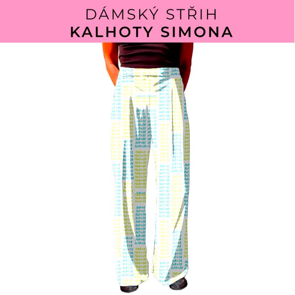 Dámský střih - kalhoty Simona