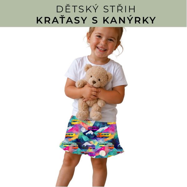 Dětský střih - Kraťásky s kanýrkem