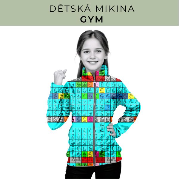 Dětská střih - mikina GYM
