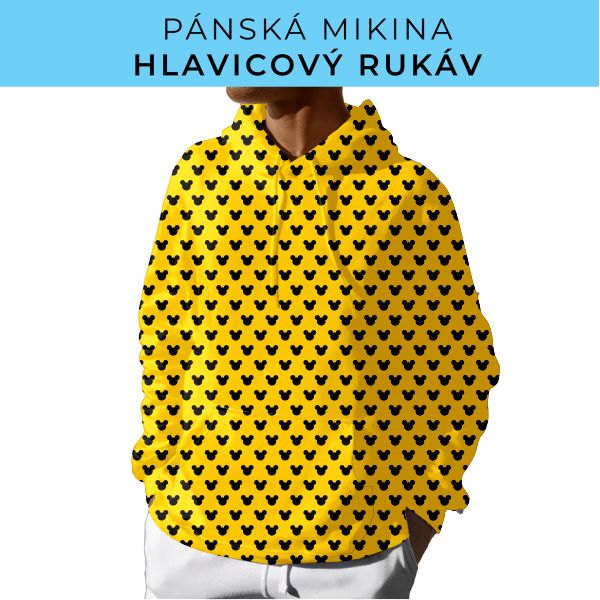 PÁNSKÝ střih - mikina s kapucí