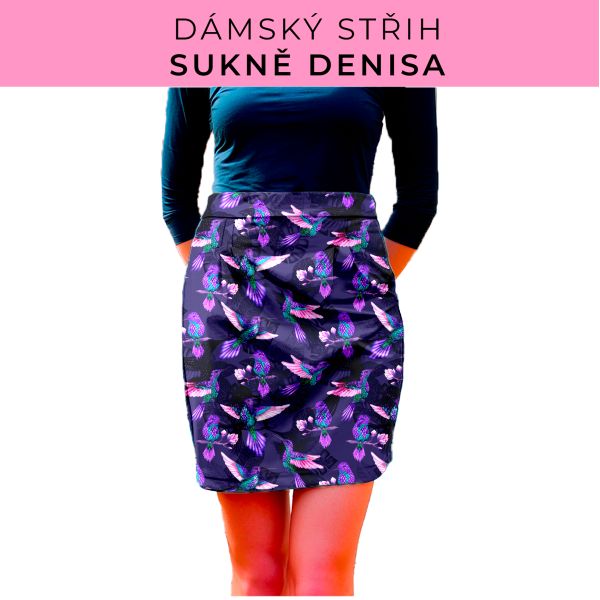 Dámský střih - Dámská sukně Denisa