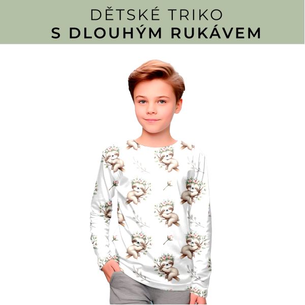 DĚTSKÝ střih - triko dlouhý rukáv