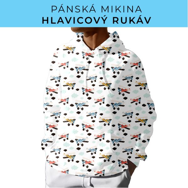 PÁNSKÝ střih - mikina s kapucí