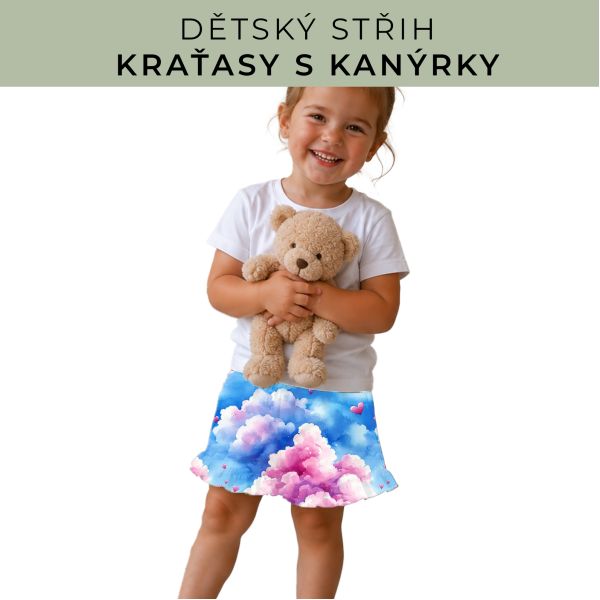 Dětský střih - Kraťásky s kanýrkem