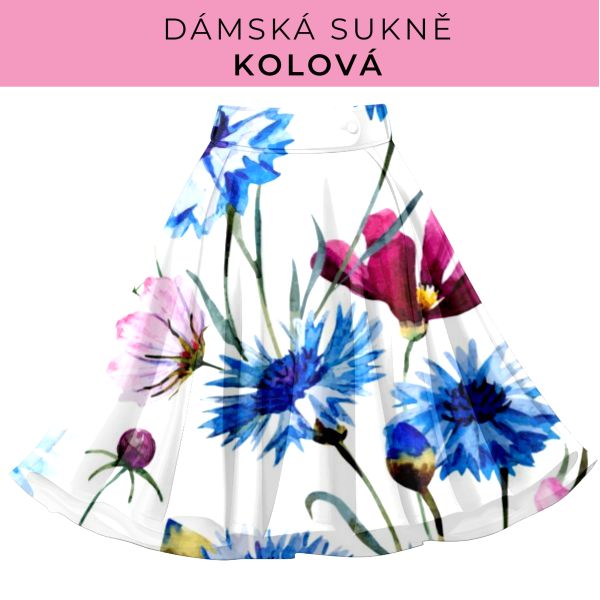 DÁMSKÝ střih - Kolová sukně