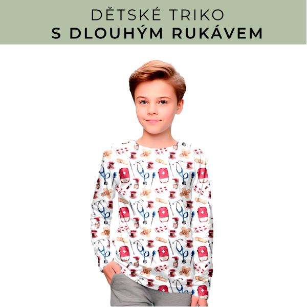 DĚTSKÝ střih - triko dlouhý rukáv