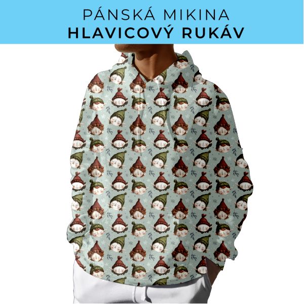 PÁNSKÝ střih - mikina s kapucí