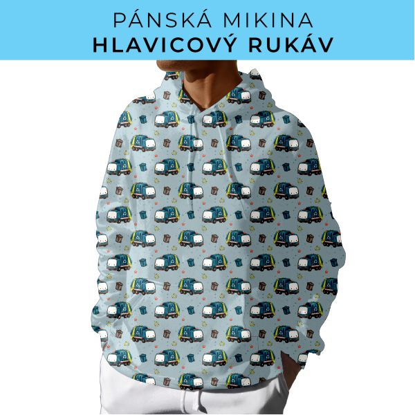 PÁNSKÝ střih - mikina s kapucí