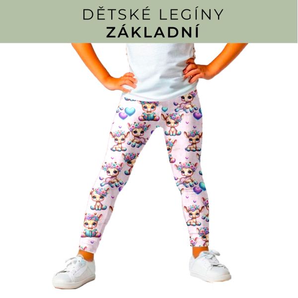 DĚTSKÝ střih - legíny základní