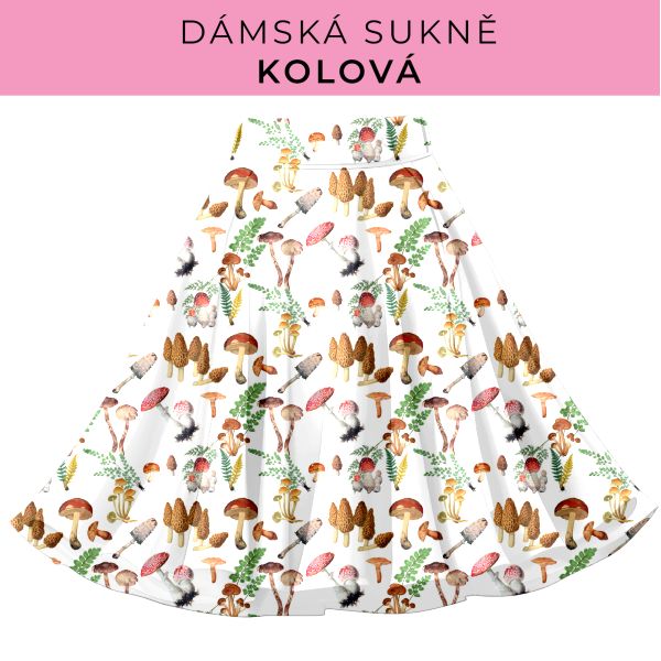 DÁMSKÝ střih - Kolová sukně
