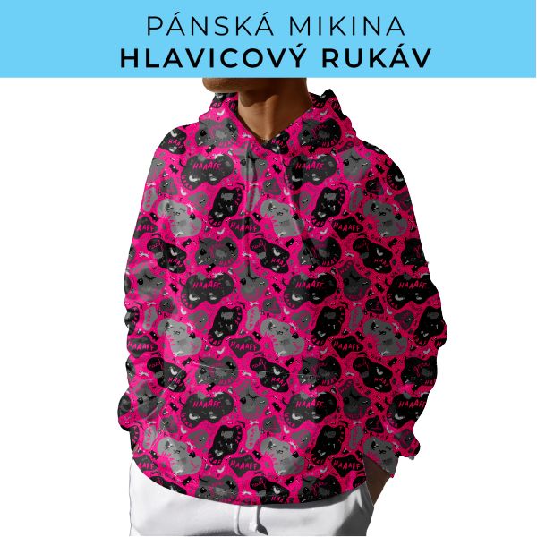 PÁNSKÝ střih - mikina s kapucí