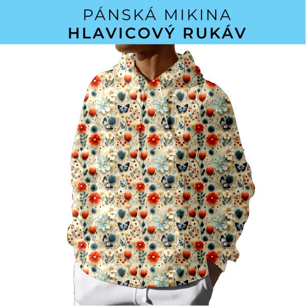 PÁNSKÝ střih - mikina s kapucí