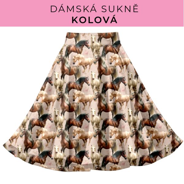 DÁMSKÝ střih - Kolová sukně
