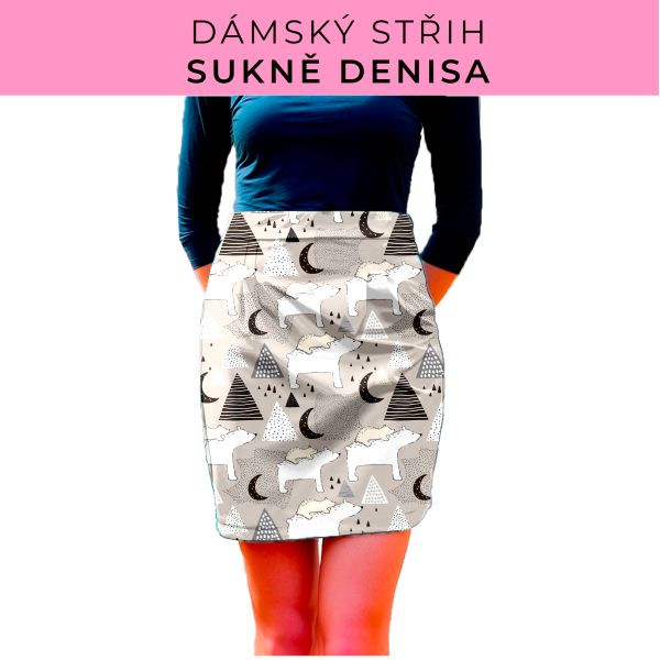 Dámský střih - Dámská sukně Denisa