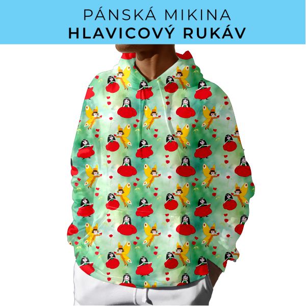 PÁNSKÝ střih - mikina s kapucí