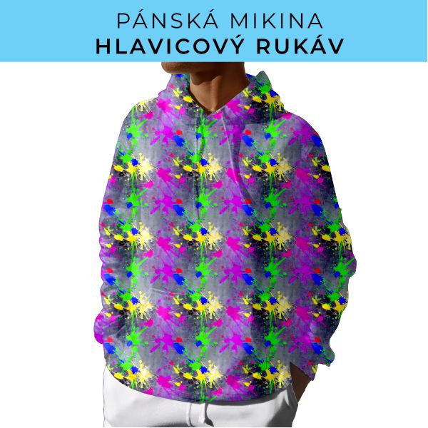 PÁNSKÝ střih - mikina s kapucí