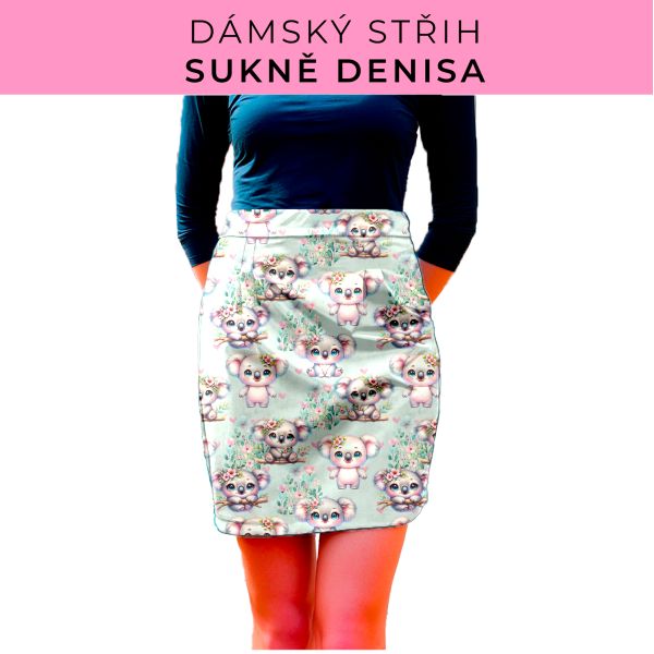 Dámský střih - Dámská sukně Denisa