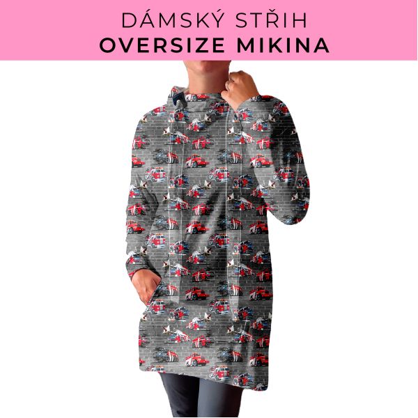 DÁMSKÝ střih - Oversize mikina