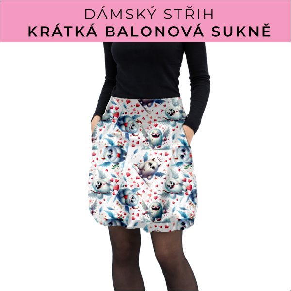 Dámský střih - balonová krátká sukně