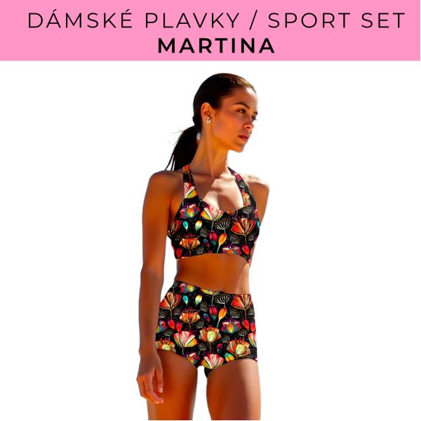 Dámský střih - plavky / sportovní set Martina