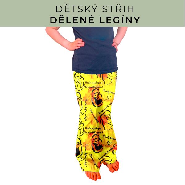 Dětský střih - Dělené legíny