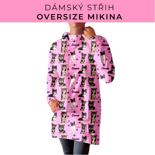 DÁMSKÝ střih - Oversize mikina