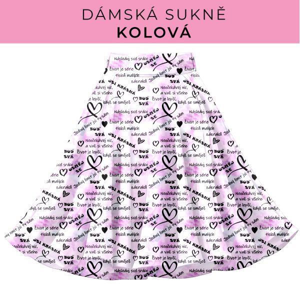 DÁMSKÝ střih - Kolová sukně