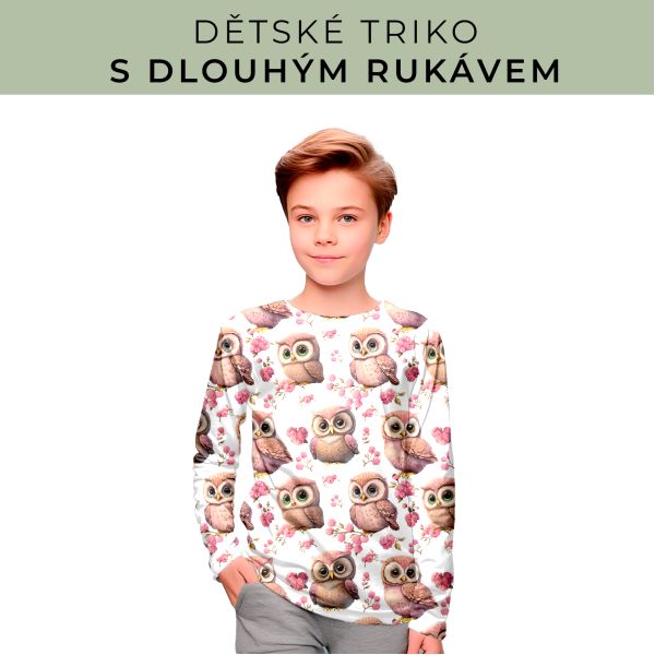 DĚTSKÝ střih - triko dlouhý rukáv