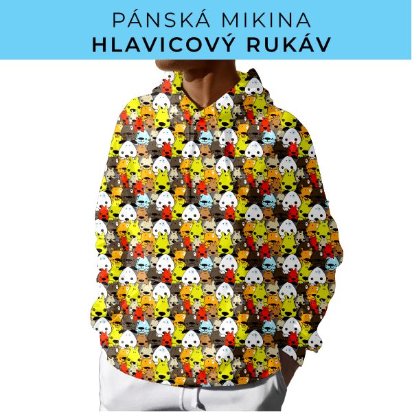 PÁNSKÝ střih - mikina s kapucí