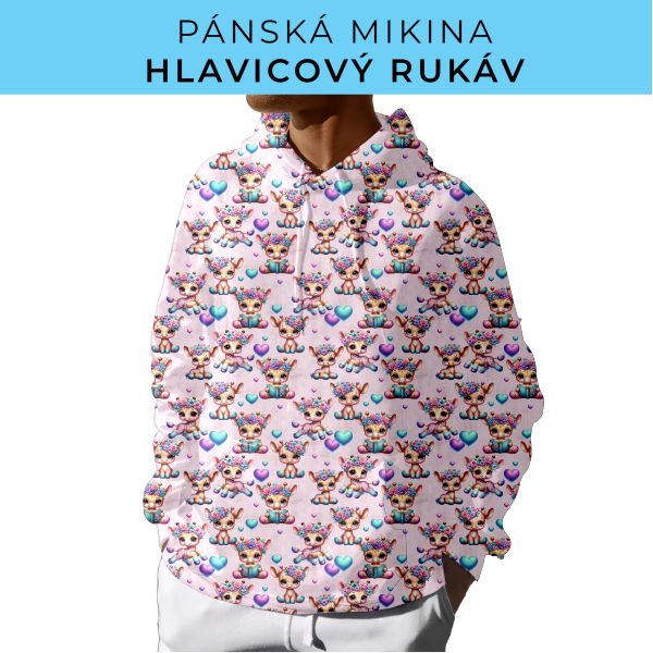 PÁNSKÝ střih - mikina s kapucí