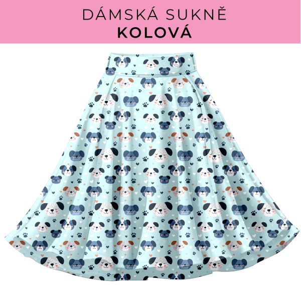 DÁMSKÝ střih - Kolová sukně