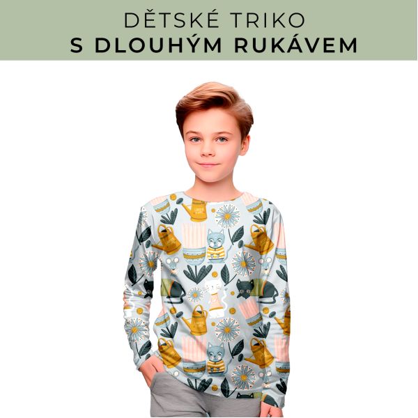 DĚTSKÝ střih - triko dlouhý rukáv