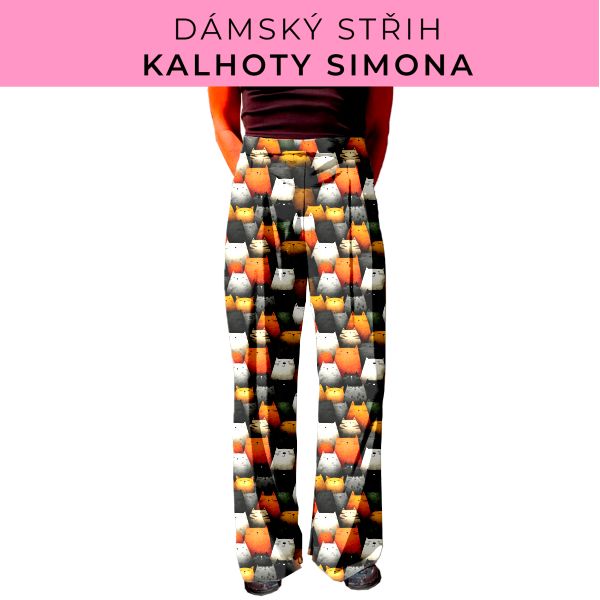 Dámský střih - kalhoty Simona