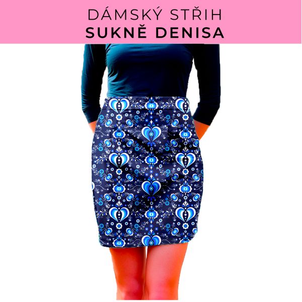 Dámský střih - Dámská sukně Denisa