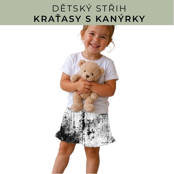 Dětský střih - Kraťásky s kanýrkem
