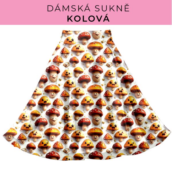 DÁMSKÝ střih - Kolová sukně