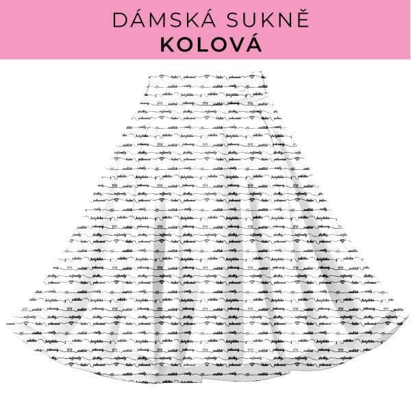 DÁMSKÝ střih - Kolová sukně