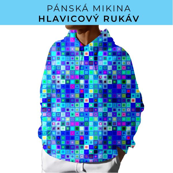 PÁNSKÝ střih - mikina s kapucí