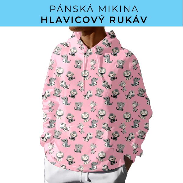 PÁNSKÝ střih - mikina s kapucí