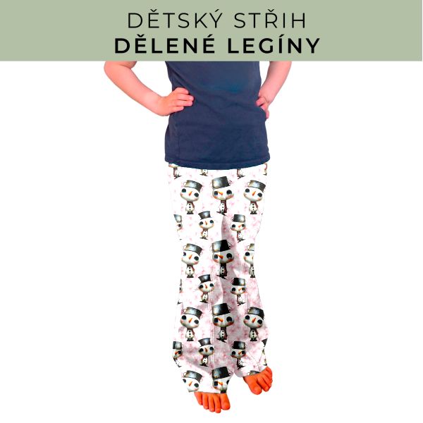 Dětský střih - Dělené legíny