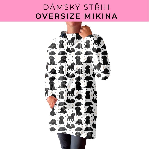 DÁMSKÝ střih - Oversize mikina