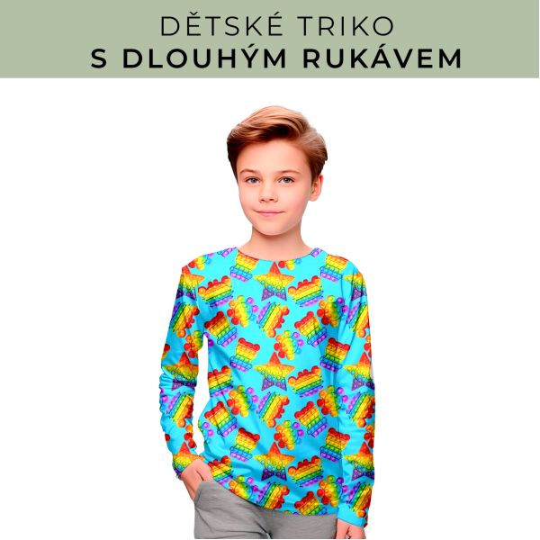 DĚTSKÝ střih - triko dlouhý rukáv