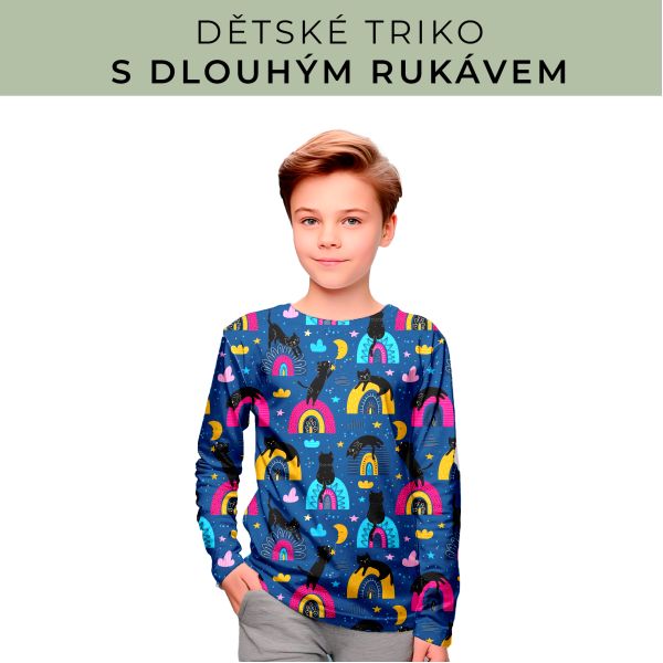 DĚTSKÝ střih - triko dlouhý rukáv