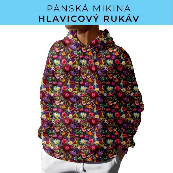 PÁNSKÝ střih - mikina s kapucí