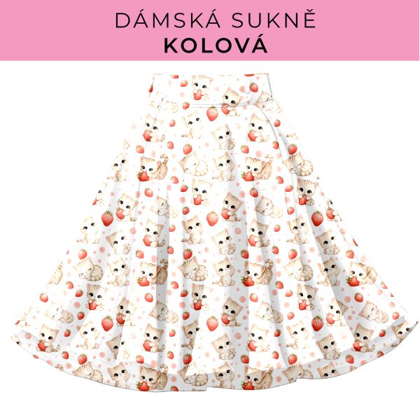 DÁMSKÝ střih - Kolová sukně