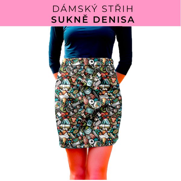 Dámský střih - Dámská sukně Denisa