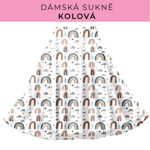 DÁMSKÝ střih - Kolová sukně
