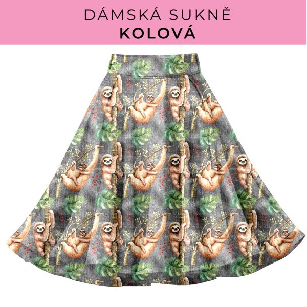 DÁMSKÝ střih - Kolová sukně