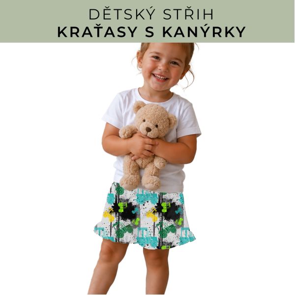 Dětský střih - Kraťásky s kanýrkem